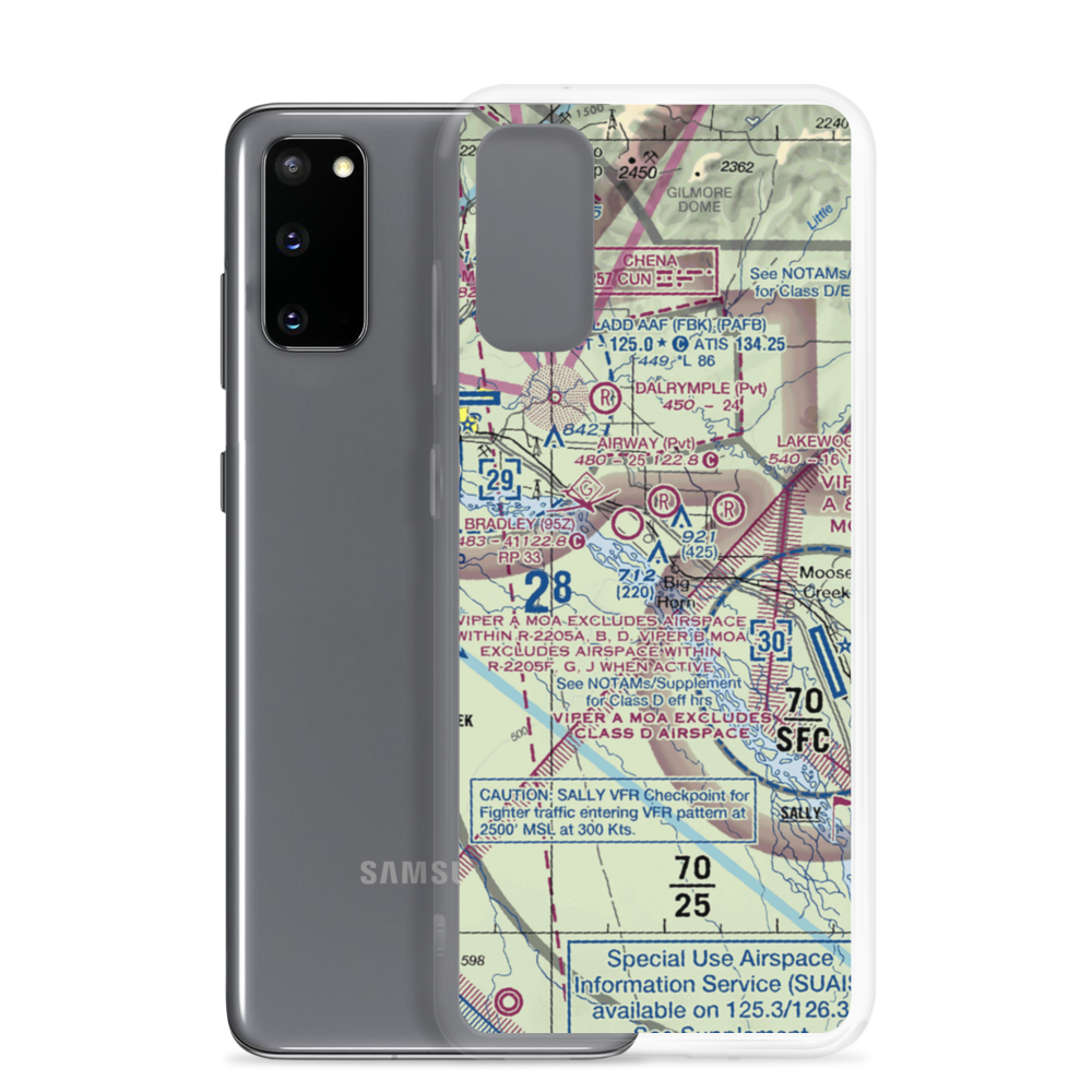 Howards Airport (5AK2) VFR Sectional Samsung Case Samsung Galaxy S20 model shown