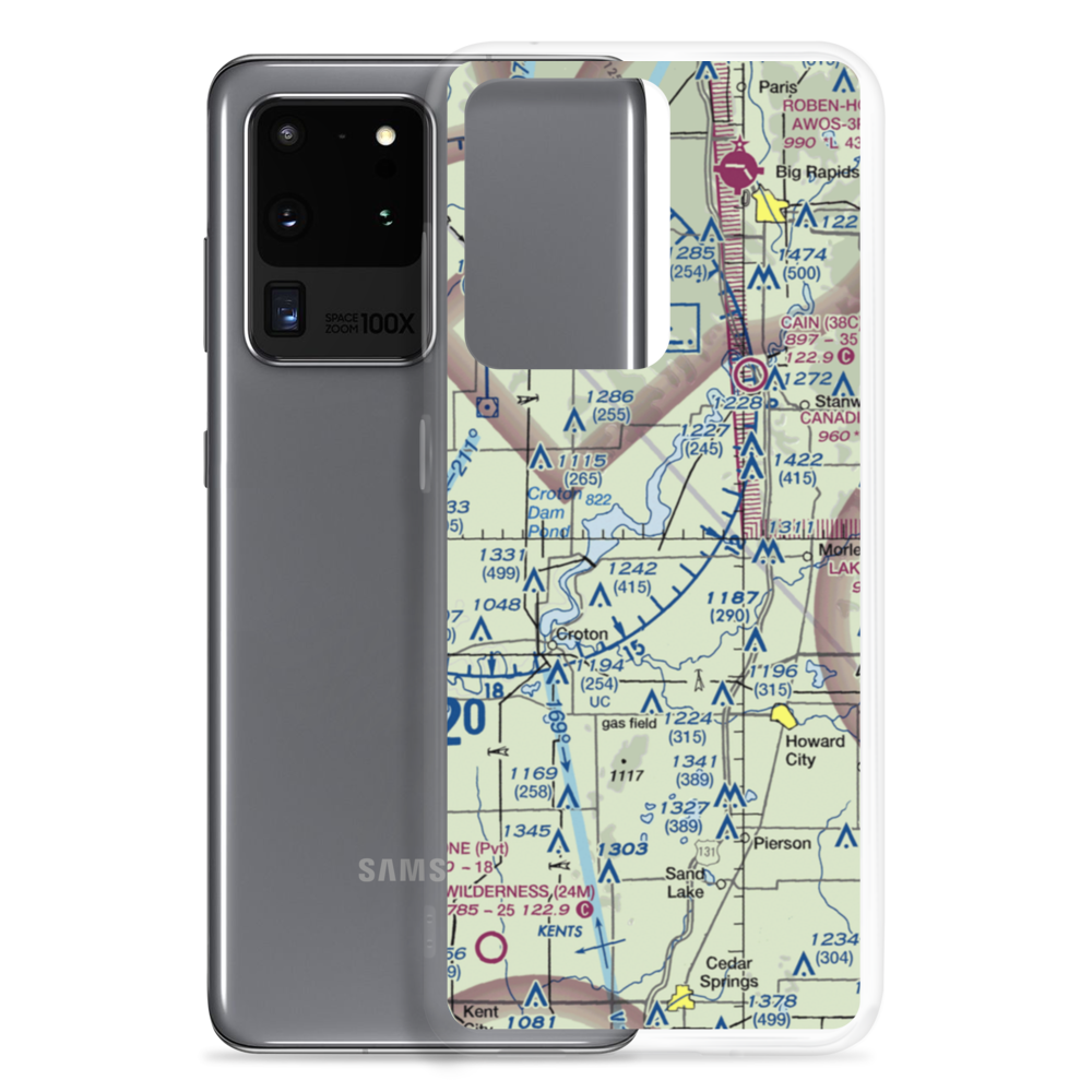 Howe Airport (8MI4) VFR Sectional Samsung Case Samsung Galaxy S20 Ultra model shown