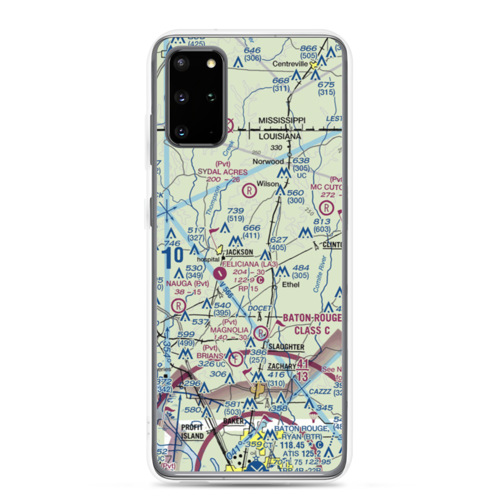 Howell 1 Airport (2LA6) VFR Sectional Samsung Case Samsung Galaxy S20 Plus model shown