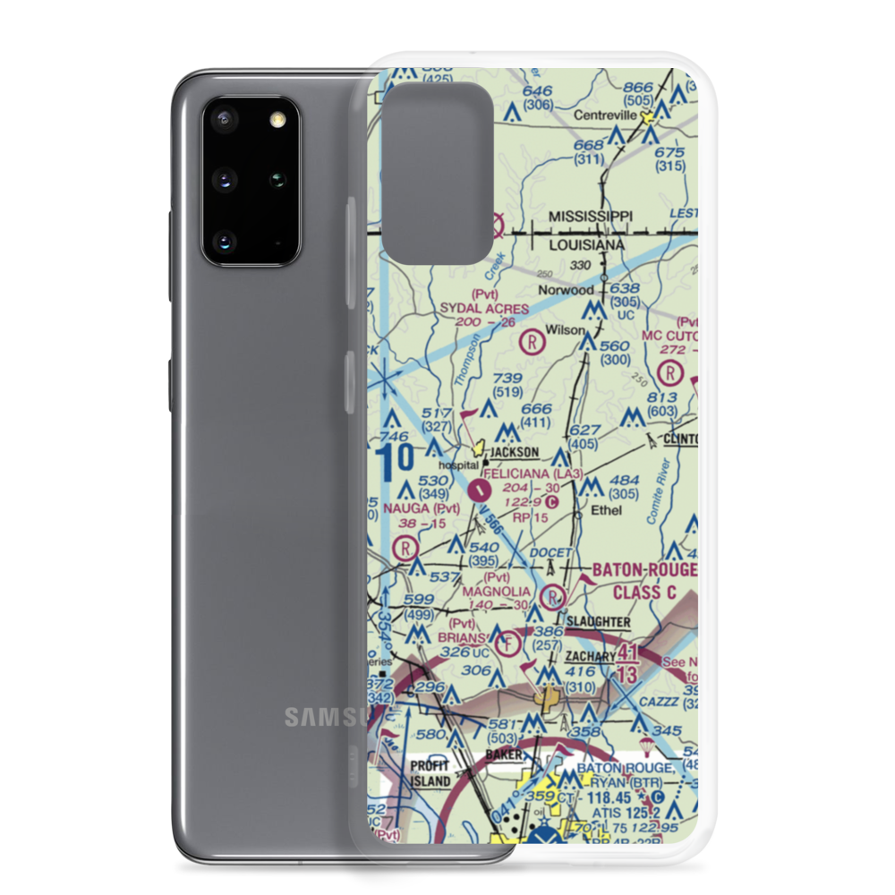 Howell 1 Airport (2LA6) VFR Sectional Samsung Case Samsung Galaxy S20 Plus model shown