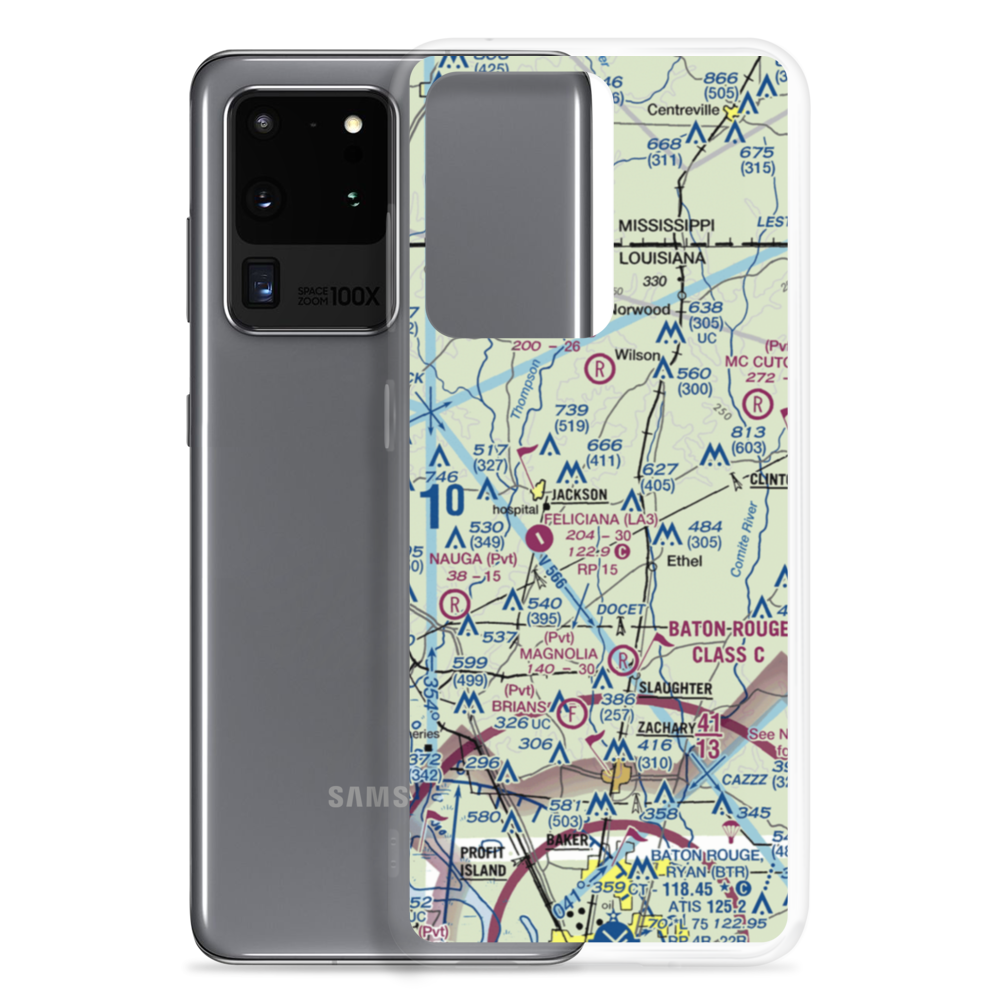 Howell 1 Airport (2LA6) VFR Sectional Samsung Case Samsung Galaxy S20 Ultra model shown