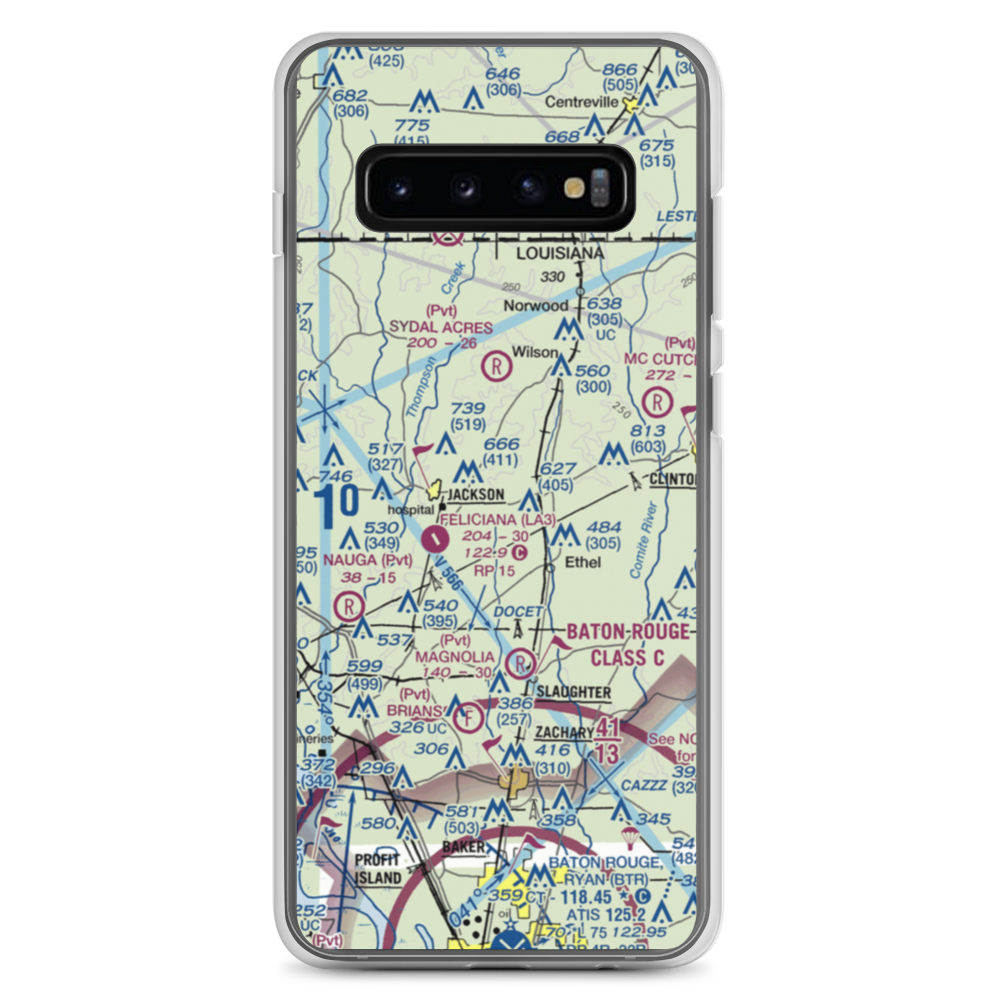 Howell 1 Airport (2LA6) VFR Sectional Samsung Case Samsung Galaxy S10+ model shown