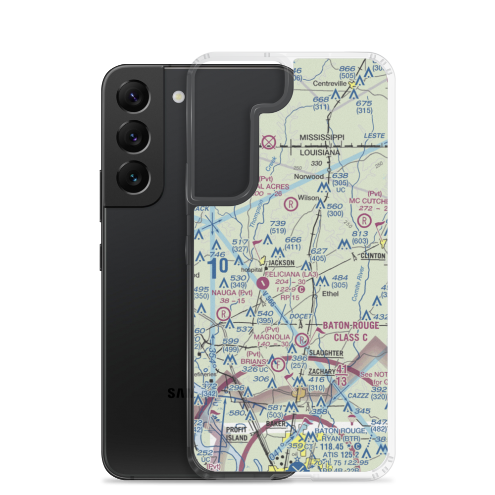 Howell 1 Airport (2LA6) VFR Sectional Samsung Case Samsung Galaxy S22 model shown