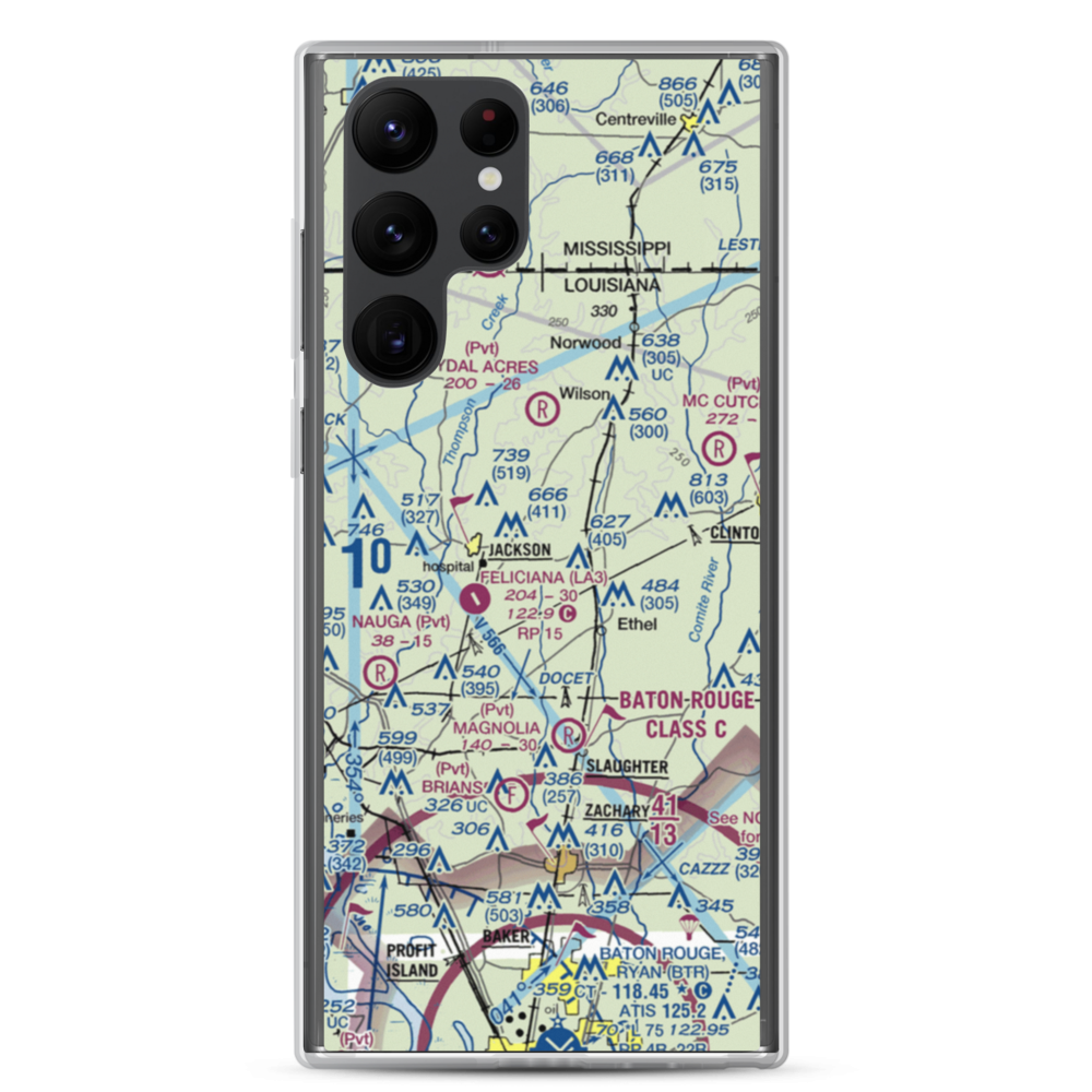 Howell 1 Airport (2LA6) VFR Sectional Samsung Case Samsung Galaxy S22 Ultra model shown