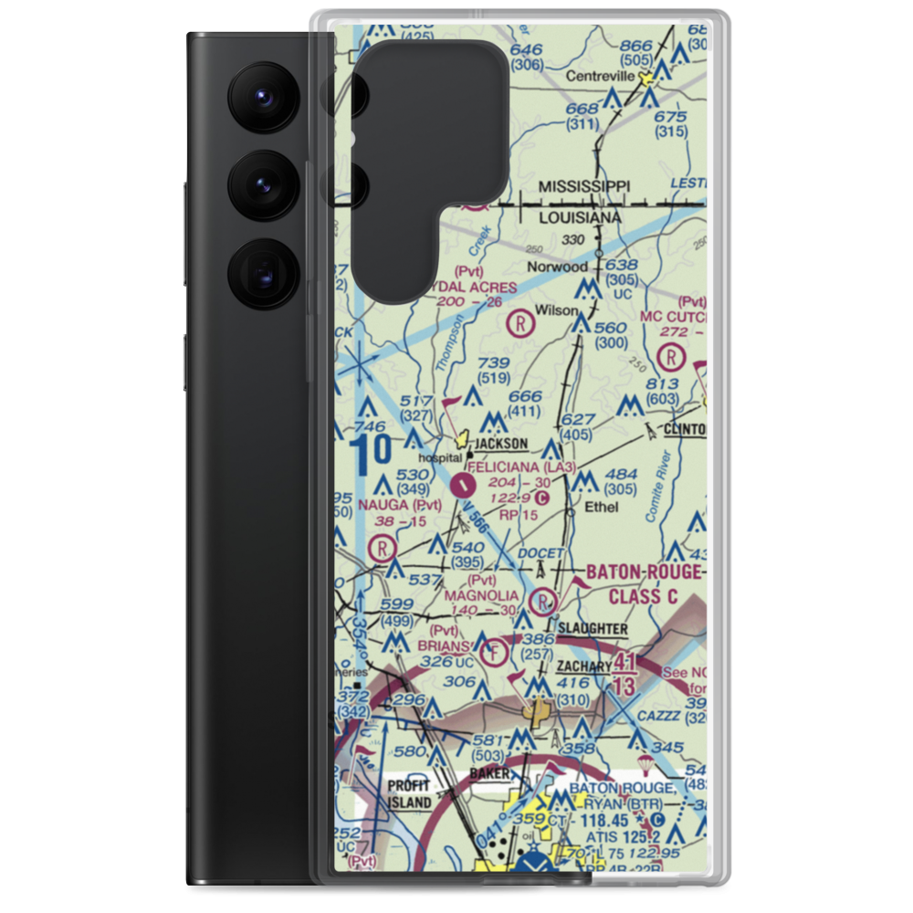 Howell 1 Airport (2LA6) VFR Sectional Samsung Case Samsung Galaxy S22 Ultra model shown