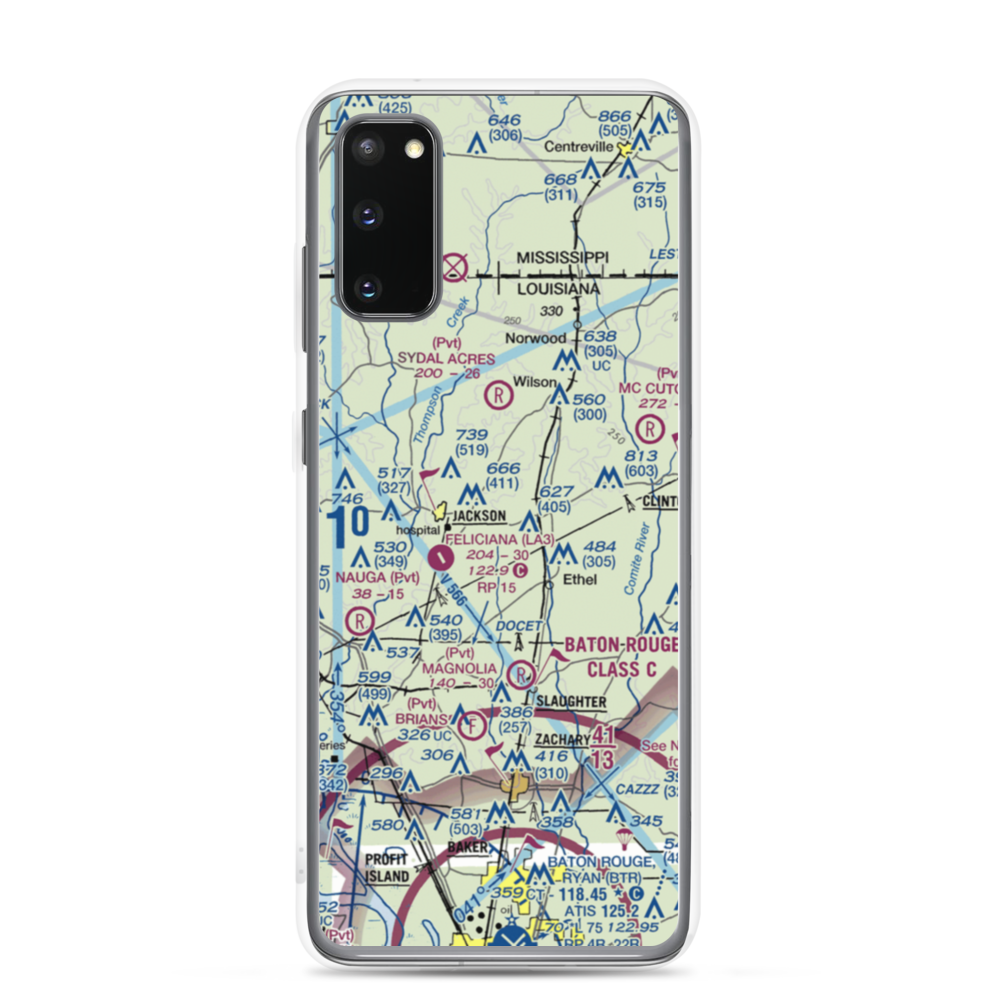 Howell 1 Airport (2LA6) VFR Sectional Samsung Case Samsung Galaxy S20 model shown