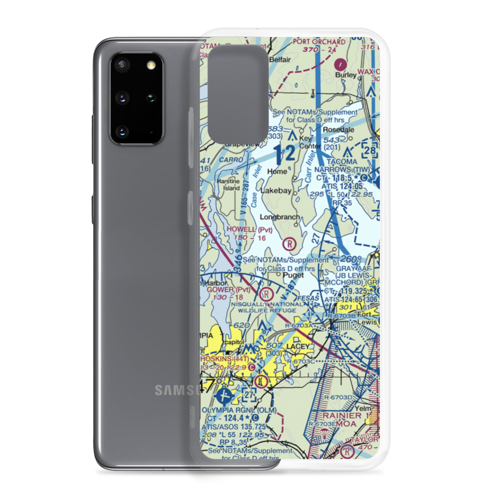Howell Airport (00WA) VFR Sectional Samsung Case Samsung Galaxy S20 Plus model shown