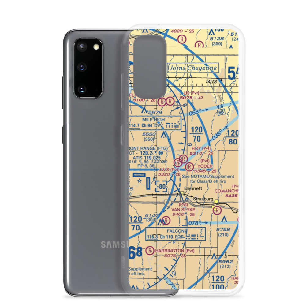 Hoy Airstrip (76CO) VFR Sectional Samsung Case Samsung Galaxy S20 model shown