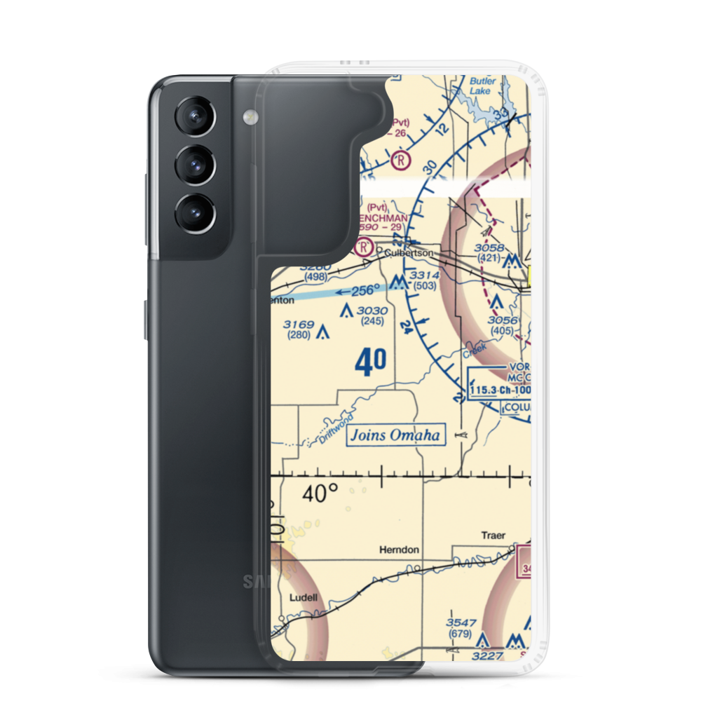 Hoyt Airport (19NE) VFR Sectional Samsung Case Samsung Galaxy S21 model shown