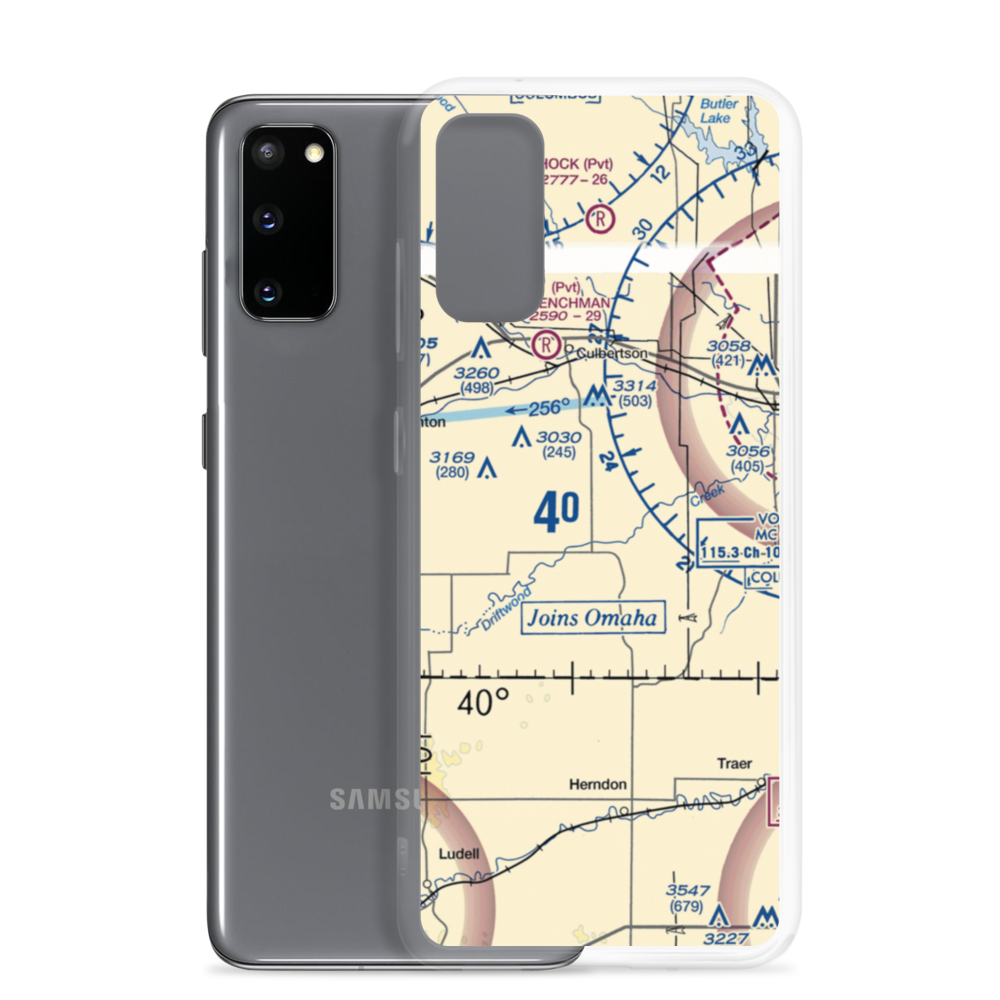 Hoyt Airport (19NE) VFR Sectional Samsung Case Samsung Galaxy S20 model shown