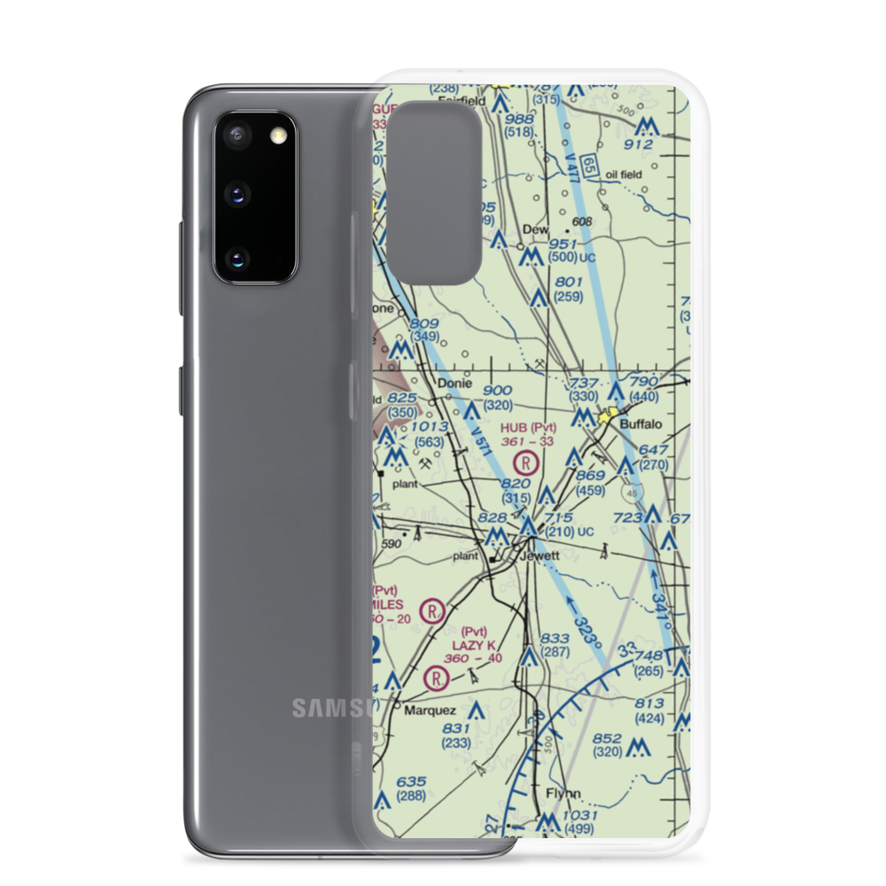 Hub Field (8TX0) VFR Sectional Samsung Case Samsung Galaxy S20 model shown