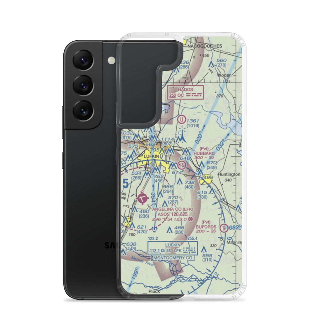 Hubbard Airport (25TX) VFR Sectional Samsung Case Samsung Galaxy S22 model shown