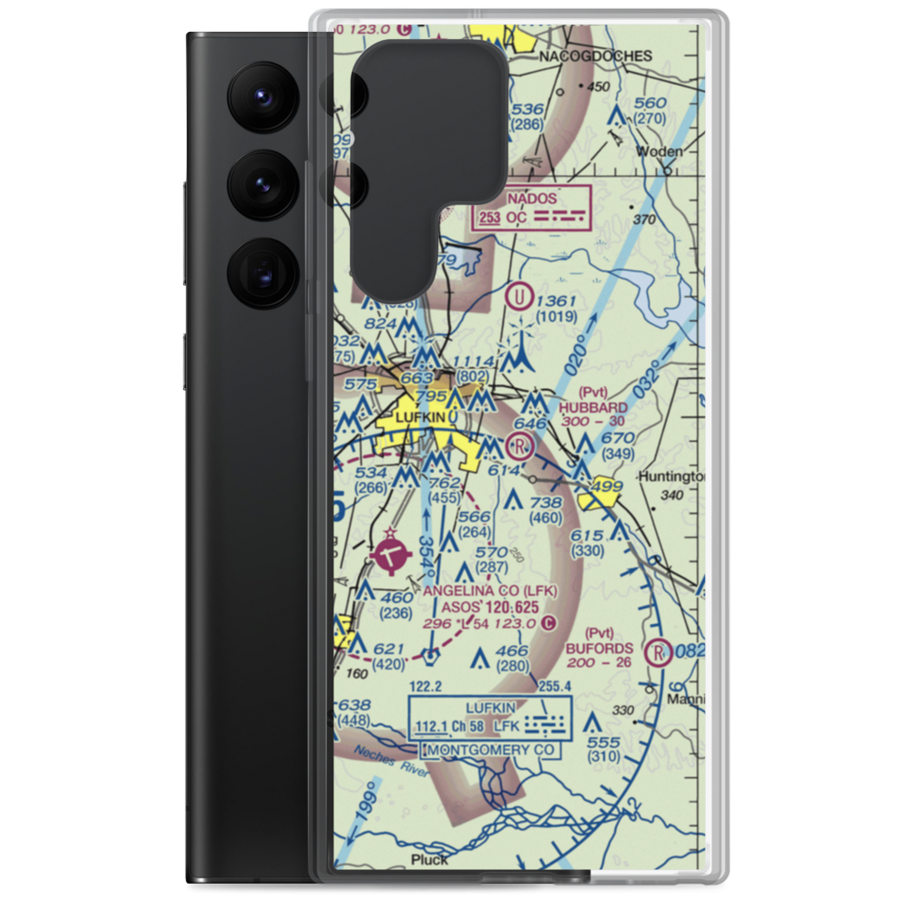 Hubbard Airport (25TX) VFR Sectional Samsung Case Samsung Galaxy S22 Ultra model shown