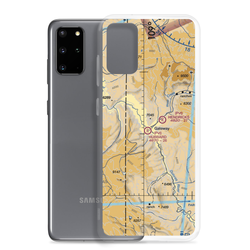 Hubbard Airport (9CO3) VFR Sectional Samsung Case Samsung Galaxy S20 Plus model shown