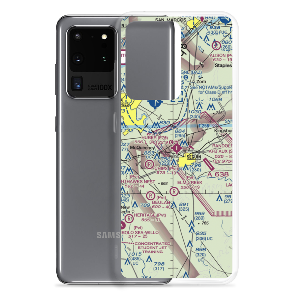 Huber Airpark Civic Club Llc Airport (E70) VFR Sectional Samsung Case Samsung Galaxy S20 Ultra model shown