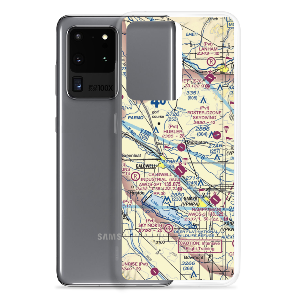 Hubler Field (ID00) VFR Sectional Samsung Case Samsung Galaxy S20 Ultra model shown