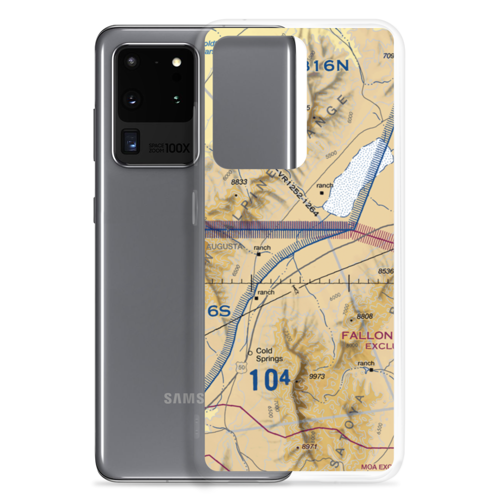 Hudson Airport (NV35) VFR Sectional Samsung Case Samsung Galaxy S20 Ultra model shown