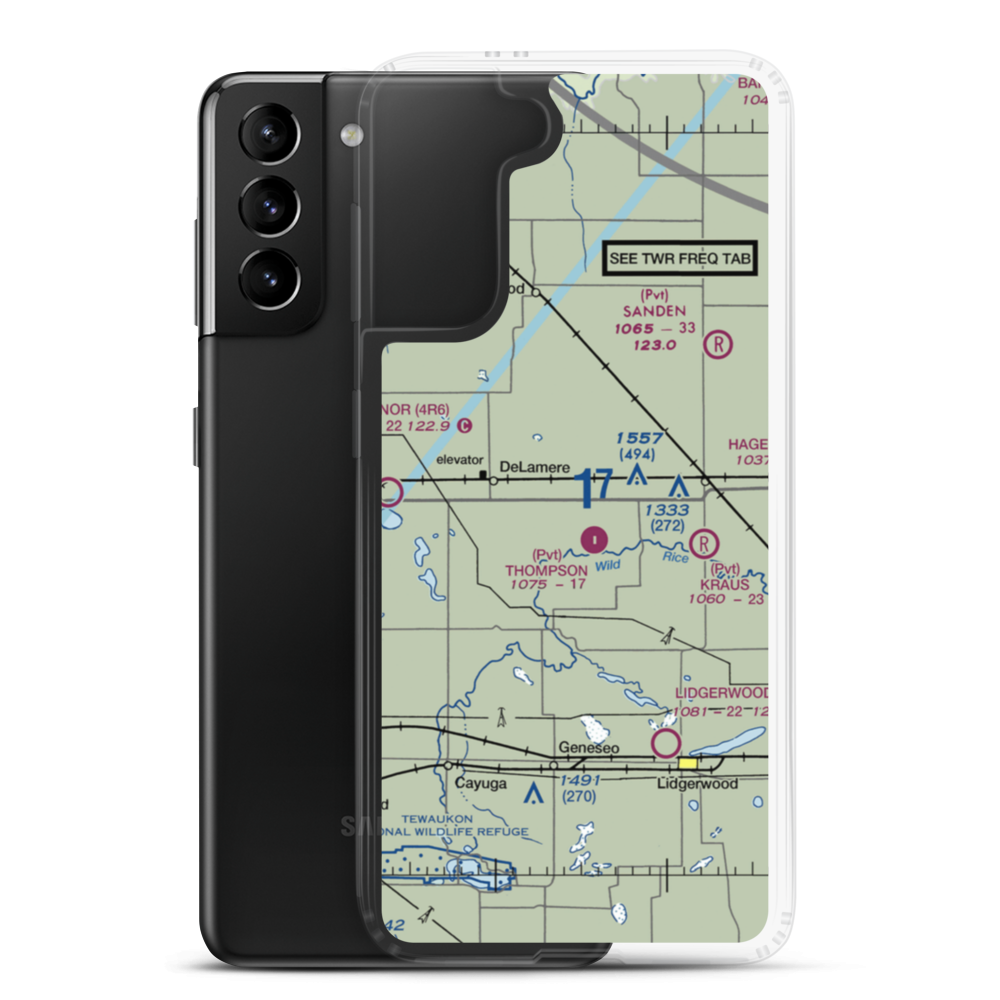 Hudson's Strip (NA20) VFR Sectional Samsung Case Samsung Galaxy S21 Plus model shown