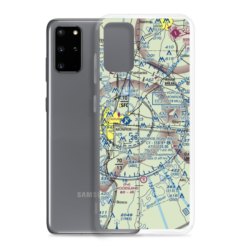 Huenefeld Airport (0LS9) VFR Sectional Samsung Case Samsung Galaxy S20 Plus model shown