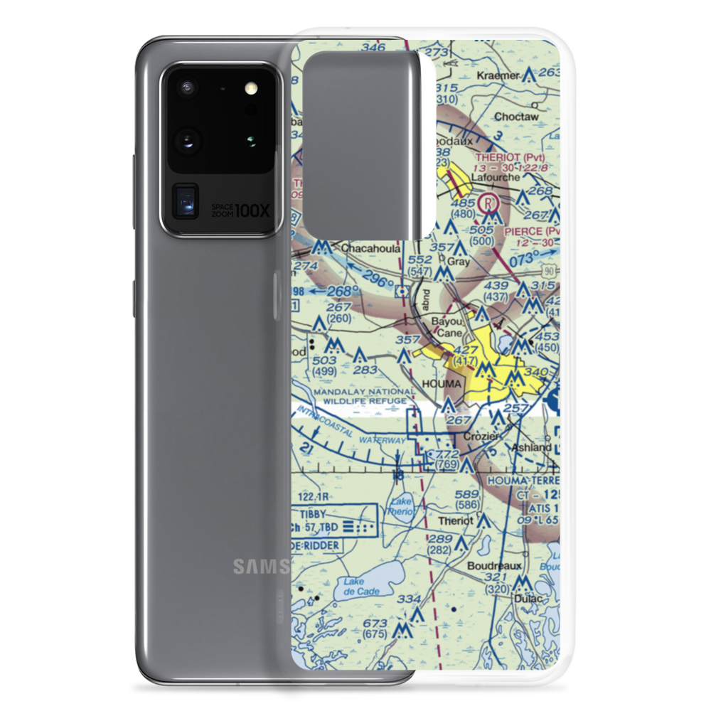 Huffaker Field (LA73) VFR Sectional Samsung Case Samsung Galaxy S20 Ultra model shown