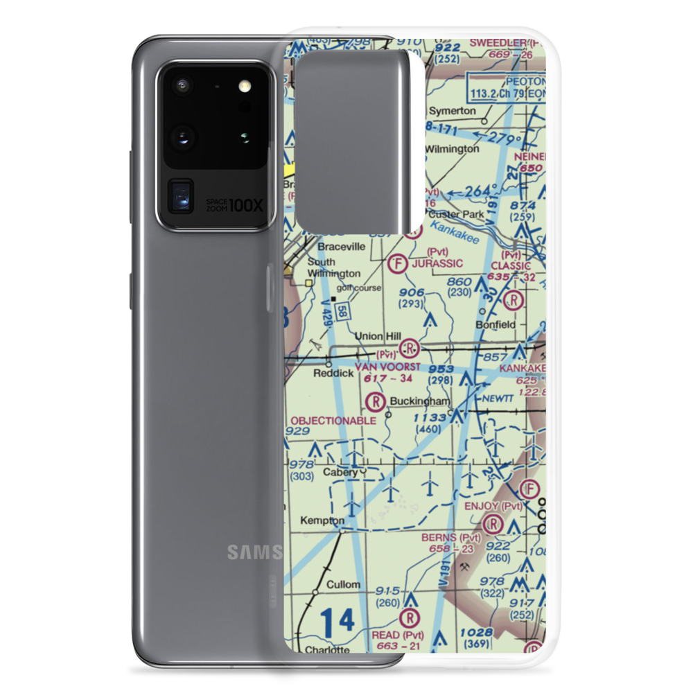 Hugh Van Voorst Airport (5LL8) VFR Sectional Samsung Case Samsung Galaxy S20 Ultra model shown