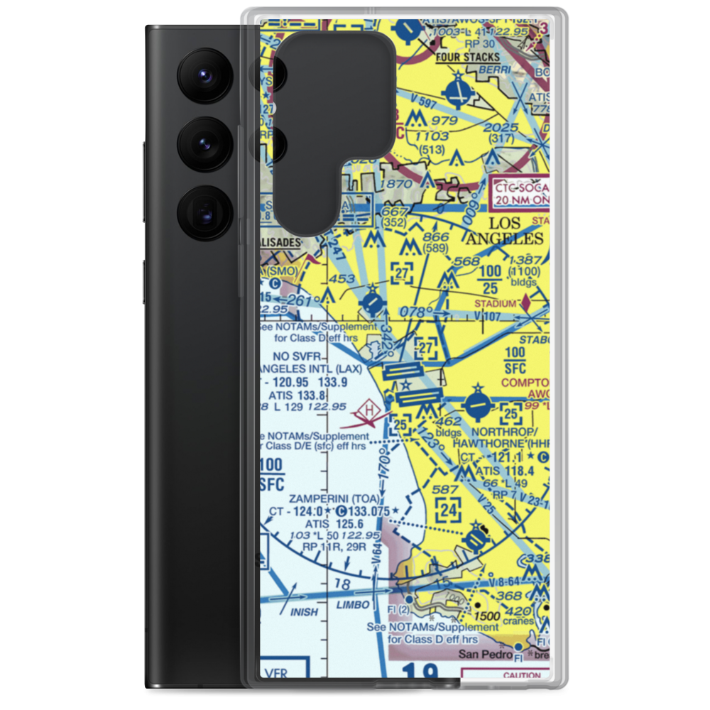 Hughes Airport (CVR) VFR Sectional Samsung Case Samsung Galaxy S22 Ultra model shown