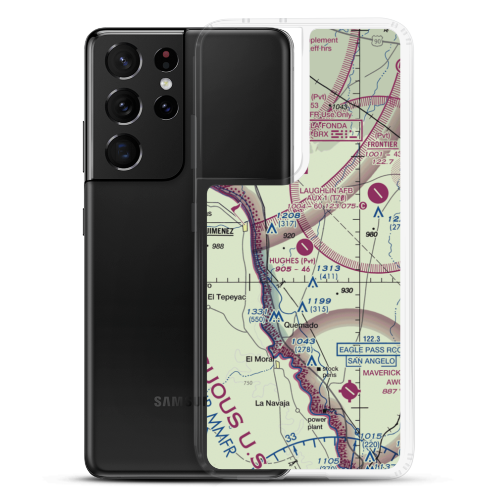 Hughes Ranch Airport (50XS) VFR Sectional Samsung Case Samsung Galaxy S21 Ultra model shown