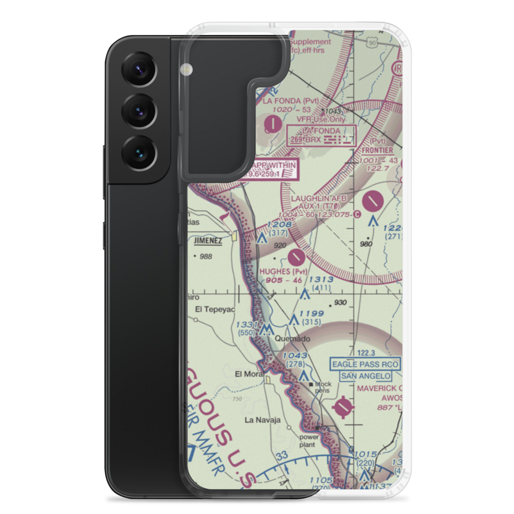 Hughes Ranch Airport (50XS) VFR Sectional Samsung Case Samsung Galaxy S22 Plus model shown