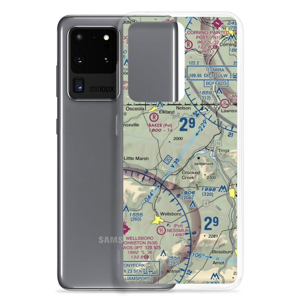 Hughes Ultralightport (02PS) VFR Sectional Samsung Case Samsung Galaxy S20 Ultra model shown