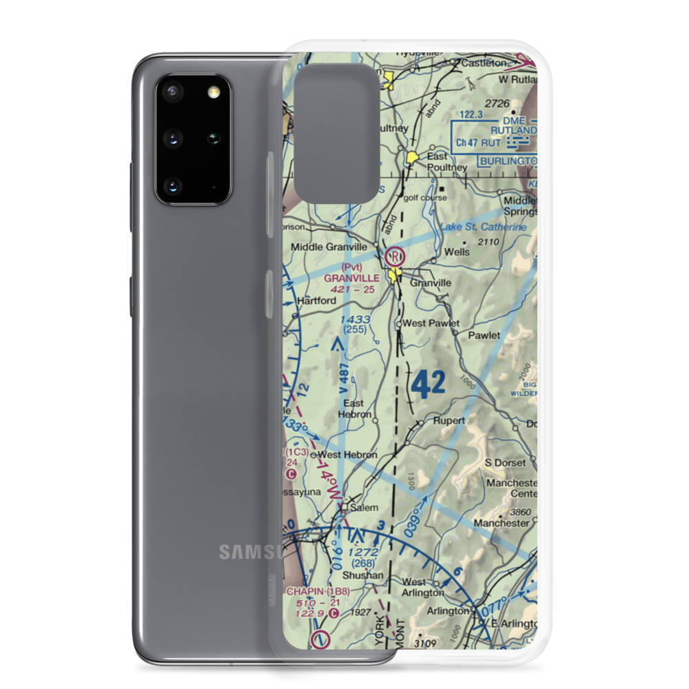 Hulett Landing Strip (VT60) VFR Sectional Samsung Case Samsung Galaxy S20 Plus model shown