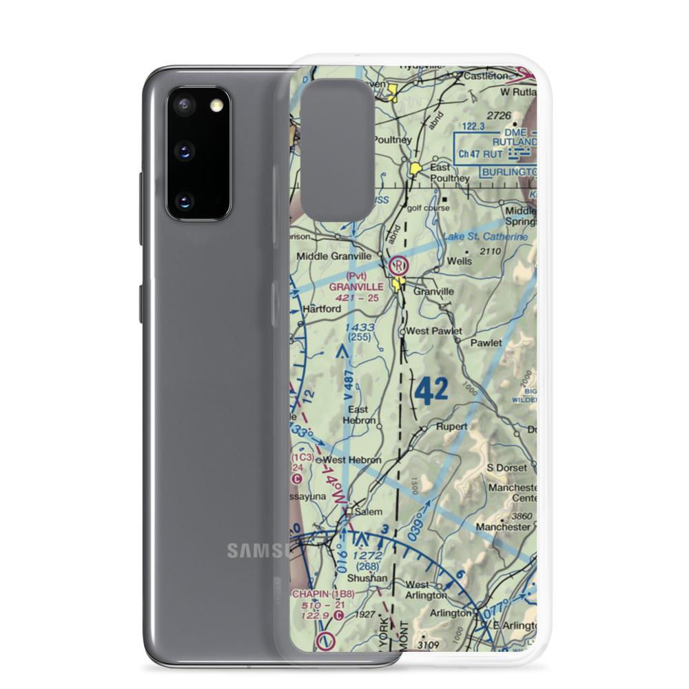 Hulett Landing Strip (VT60) VFR Sectional Samsung Case Samsung Galaxy S20 model shown
