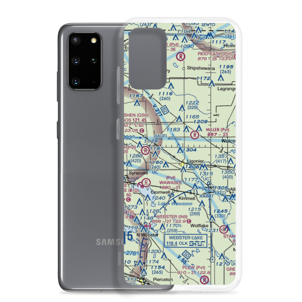 Hull Airport (II51) VFR Sectional Samsung Case Samsung Galaxy S20 Plus model shown