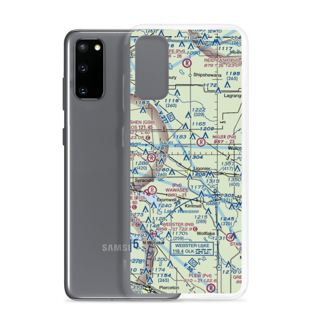 Hull Airport (II51) VFR Sectional Samsung Case Samsung Galaxy S20 model shown