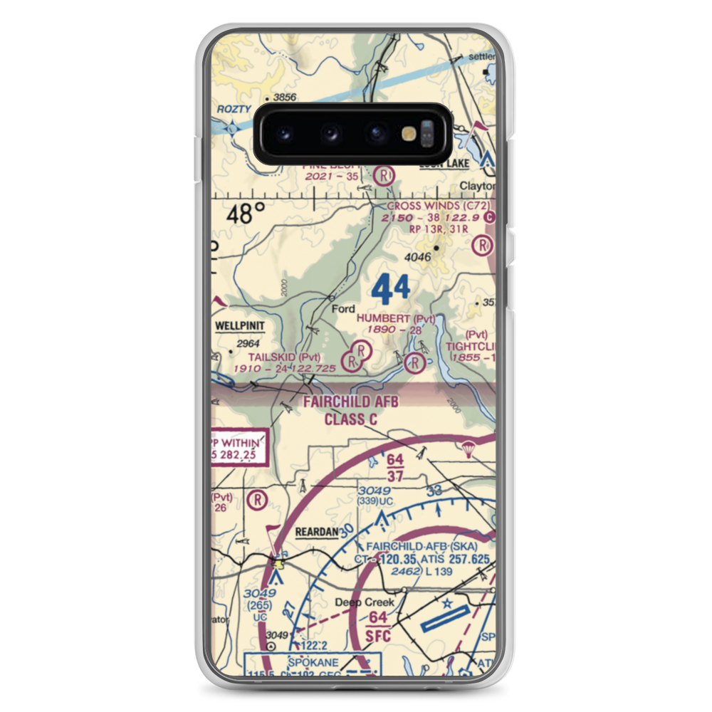 Humbert Airport (7WA4) VFR Sectional Samsung Case Samsung Galaxy S10+ model shown