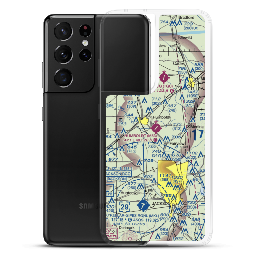Humboldt Municipal Airport (M53) VFR Sectional Samsung Case Samsung Galaxy S21 Ultra model shown