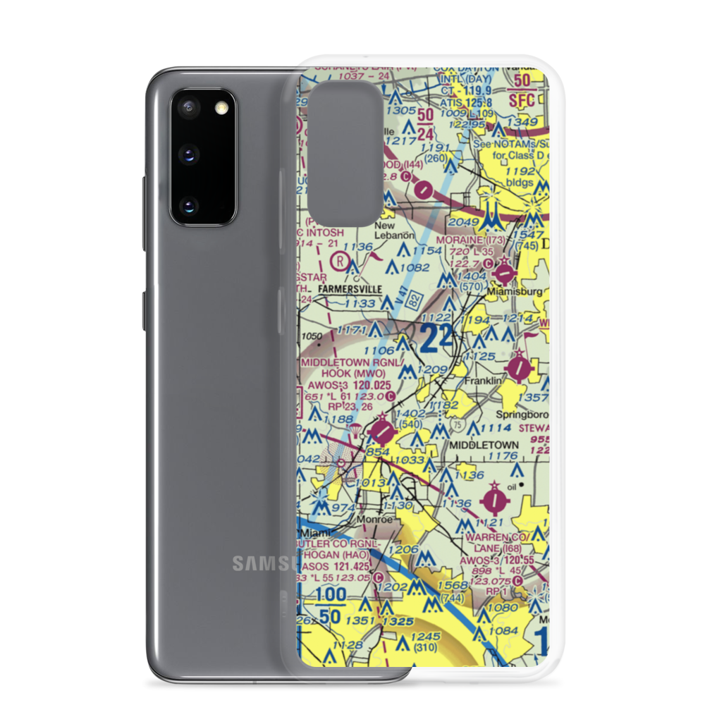 Hummel Airport (OH64) VFR Sectional Samsung Case Samsung Galaxy S20 model shown