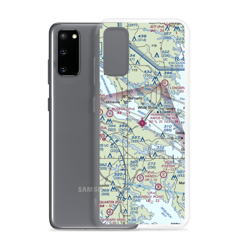 Hummel Field (W75) VFR Sectional Samsung Case Samsung Galaxy S20 model shown