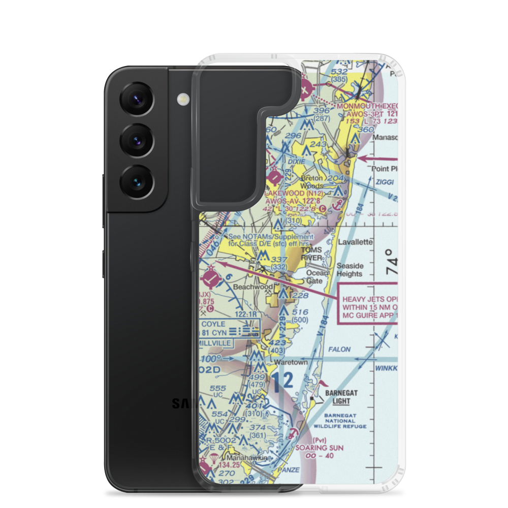 Hummel Seaplane Base (16NJ) VFR Sectional Samsung Case Samsung Galaxy S22 model shown