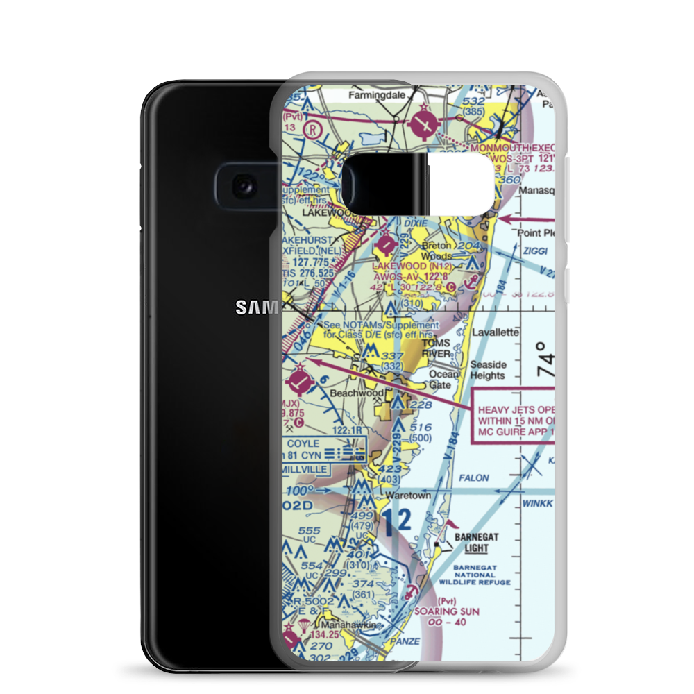 Hummel Seaplane Base (16NJ) VFR Sectional Samsung Case Samsung Galaxy S10e model shown