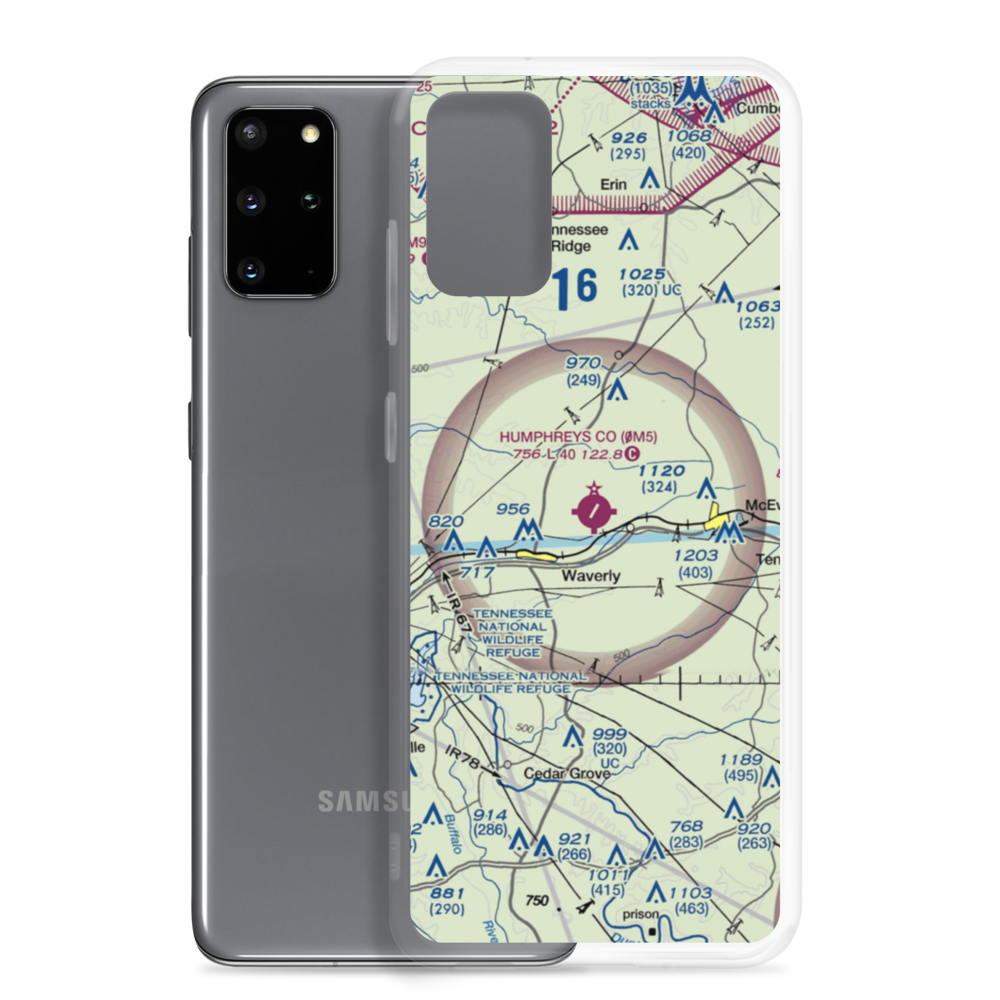 Humphreys County Airport (0M5) VFR Sectional Samsung Case Samsung Galaxy S20 Plus model shown