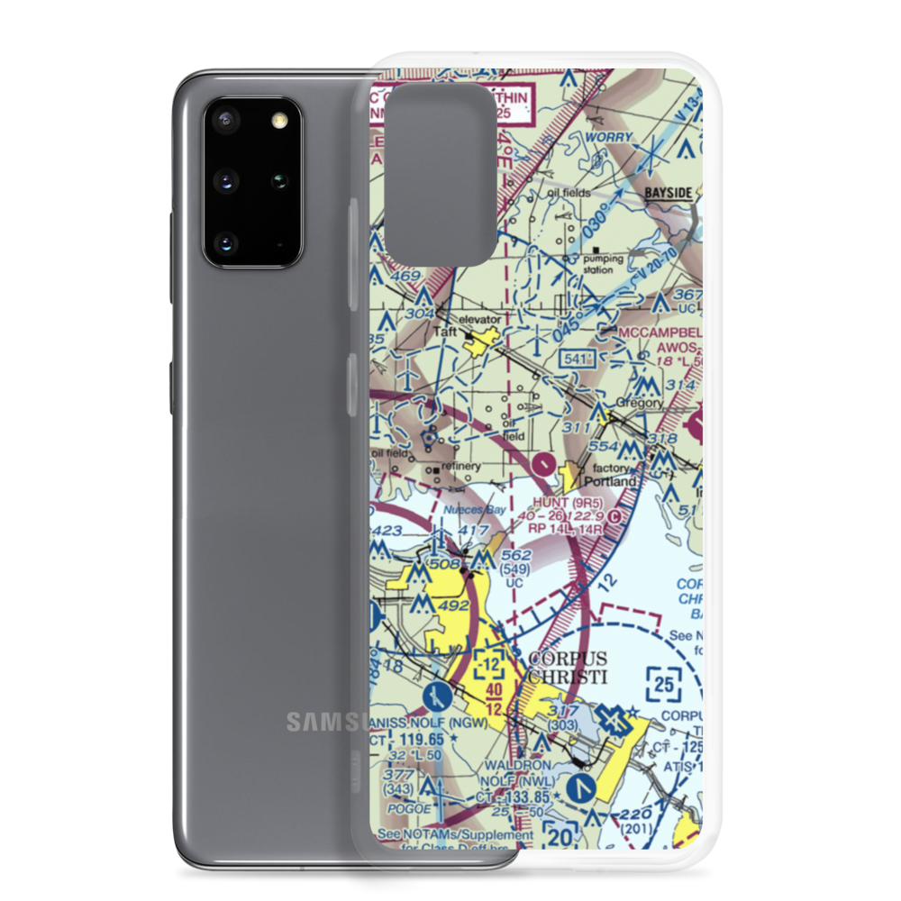 Hunt Airport (9R5) VFR Sectional Samsung Case Samsung Galaxy S20 Plus model shown