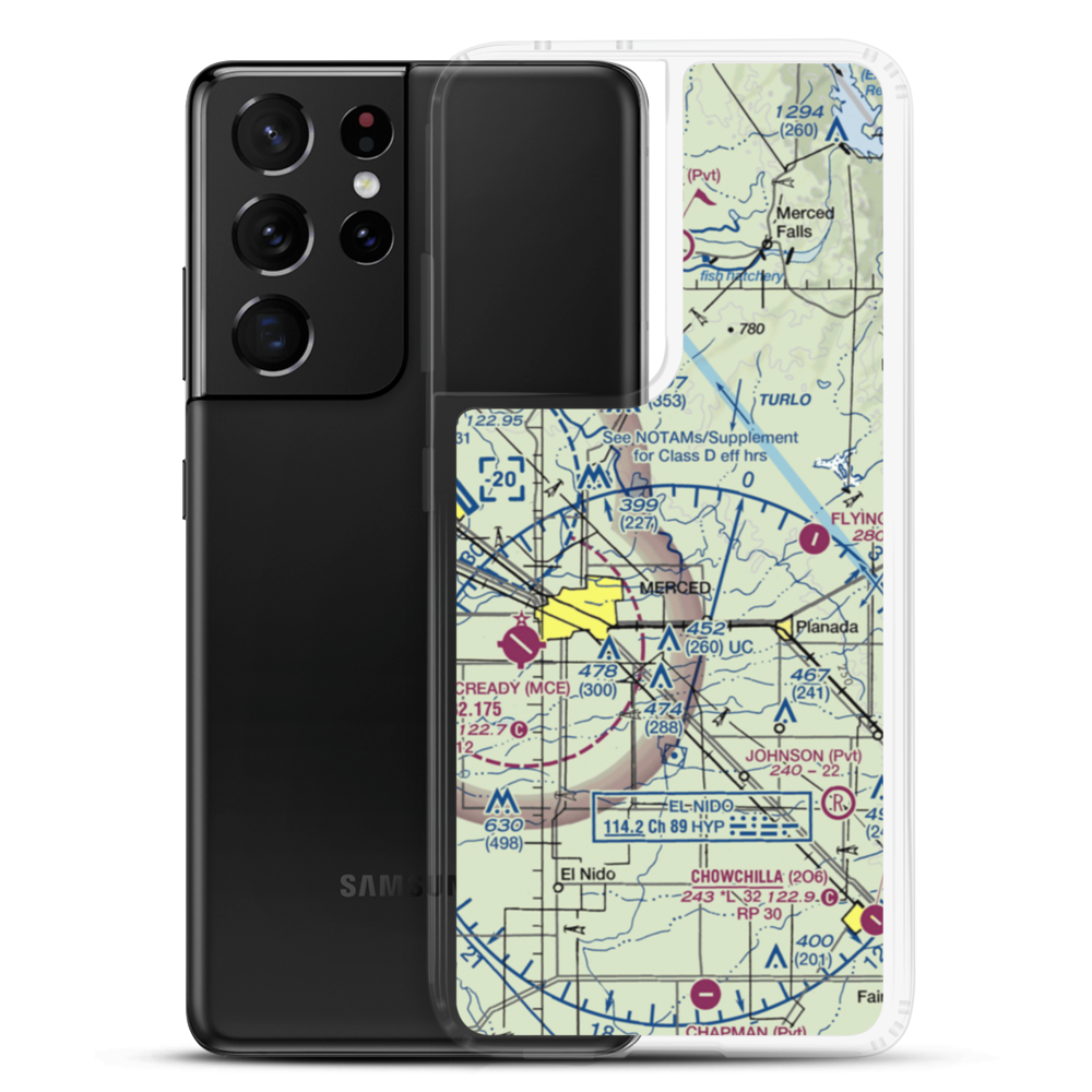 Hunt Farms Airport (15CL) VFR Sectional Samsung Case Samsung Galaxy S21 Ultra model shown
