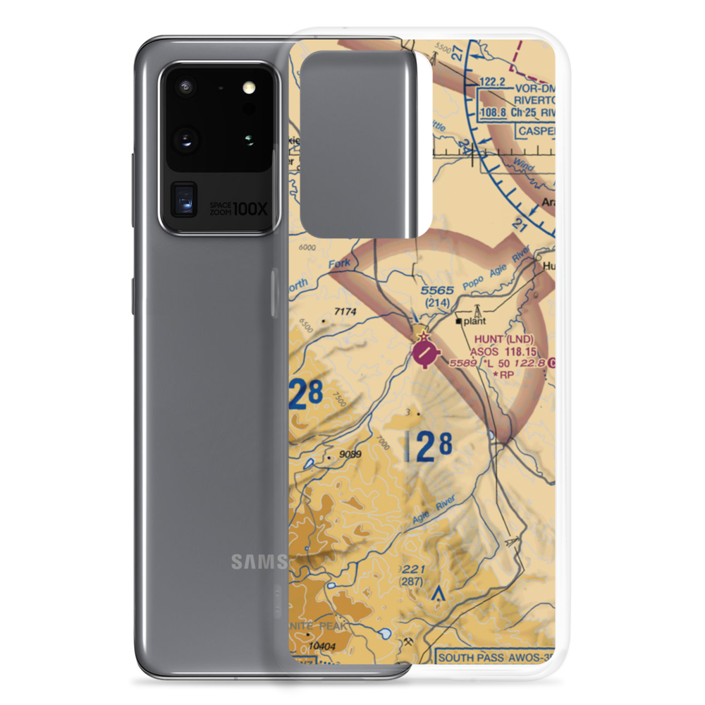 Hunt Field (LND) VFR Sectional Samsung Case Samsung Galaxy S20 Ultra model shown