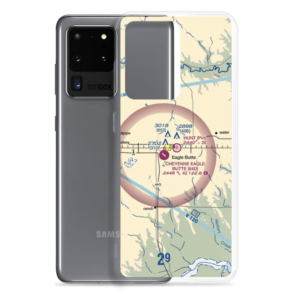 Hunt Field (SD47) VFR Sectional Samsung Case Samsung Galaxy S20 Ultra model shown