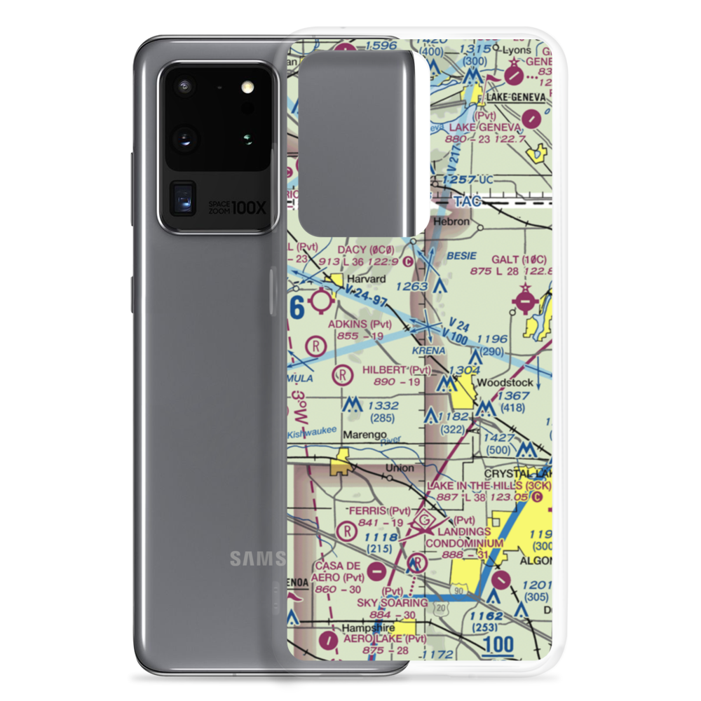 Hunter Airport (8LL1) VFR Sectional Samsung Case Samsung Galaxy S20 Ultra model shown