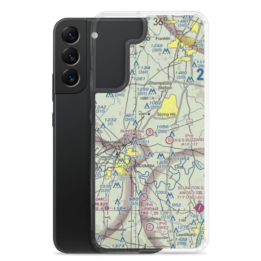 Hunter STOLport (06TN) VFR Sectional Samsung Case Samsung Galaxy S22 Plus model shown