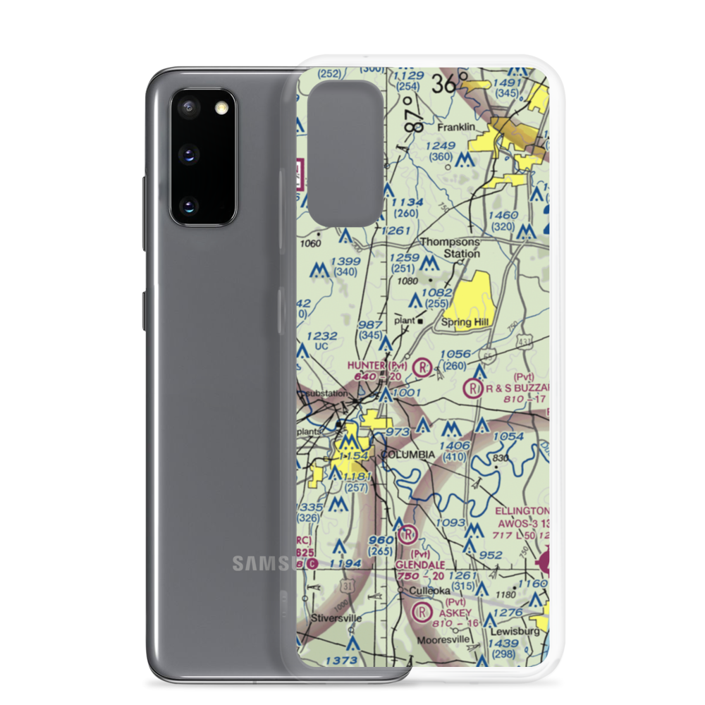 Hunter STOLport (06TN) VFR Sectional Samsung Case Samsung Galaxy S20 model shown