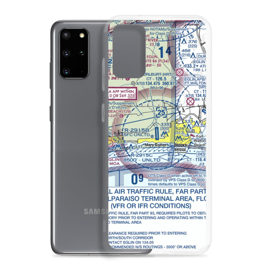 Hurlburt Field (HRT) VFR Sectional Samsung Case Samsung Galaxy S20 Plus model shown