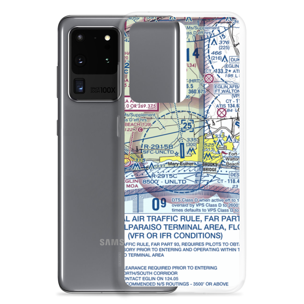 Hurlburt Field (HRT) VFR Sectional Samsung Case Samsung Galaxy S20 Ultra model shown
