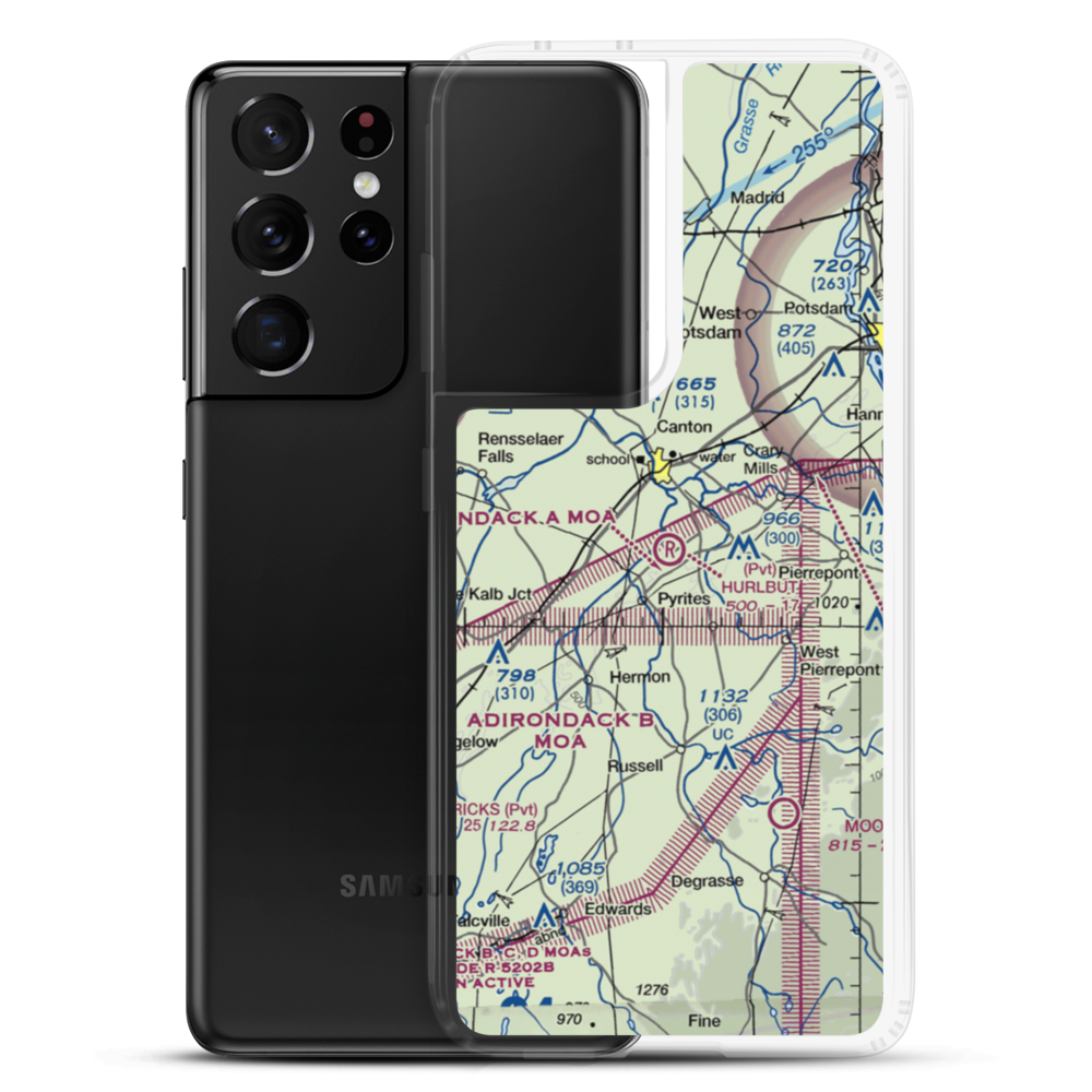 Hurlbut Field (NY07) VFR Sectional Samsung Case Samsung Galaxy S21 Ultra model shown